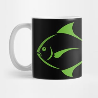 green piranha fish Mug